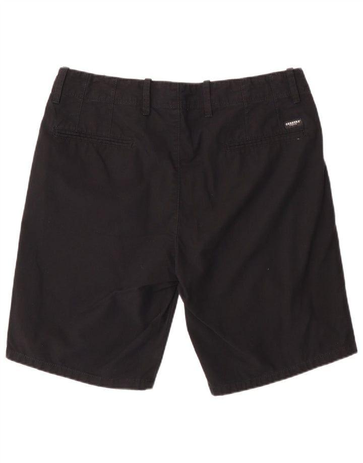 Carrera Mens Chino Shorts W34 Grande Algodón Negro
