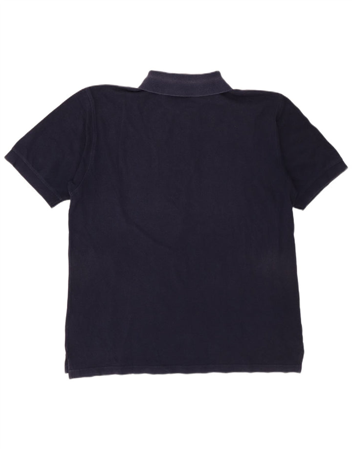 Polo Reebok Hombre Grande Azul Marino Algodón