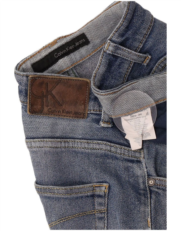 Vaqueros rectos Calvin Klein para hombre W34 L31 azul