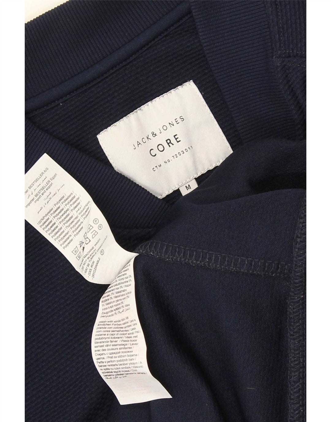 Jack & Jones Mens Core Chándal Top Chaqueta Mediana Azul Marino Poliéster