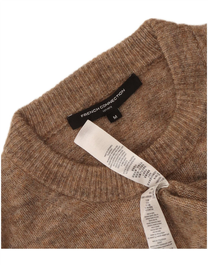 French Connection Suéter tipo jersey con cuello redondo para mujer UK 44 Marrón medio