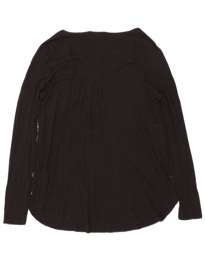 Essentials Top extragrande para mujer de manga larga UK 44 Viscosa negra mediana