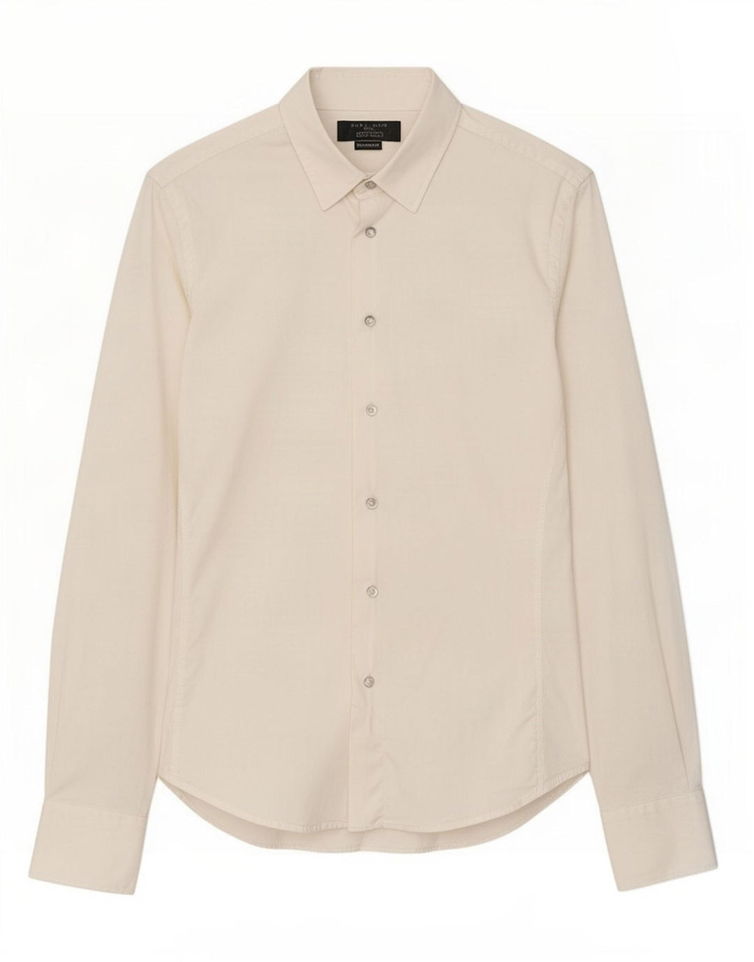 Zara Hombre Camisa Super Slim Fit Pequeña Blanca