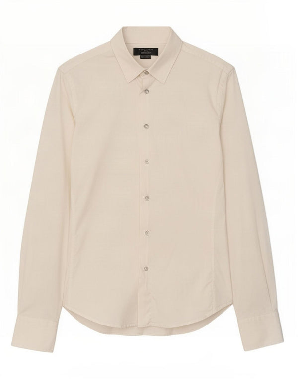 Zara Hombre Camisa Super Slim Fit Pequeña Blanca