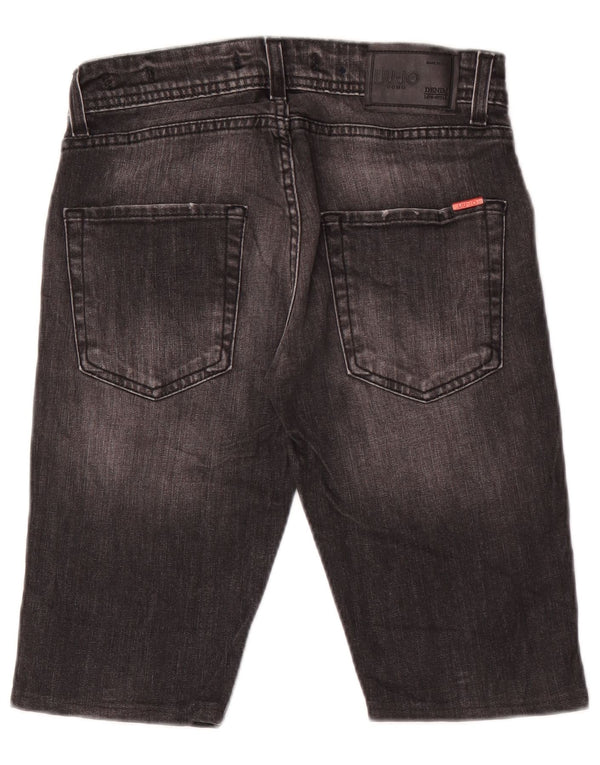 Liu Jo Pantalones cortos vaqueros ajustados para hombre W29 Small Black Cotton
