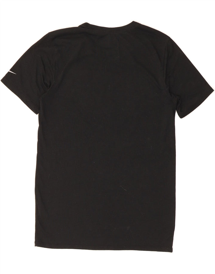 NIKE Mens Dri Fit Graphic T-Shirt Top Small Black Polyester Vintage Nike and Second-Hand Nike from Messina Hembry 