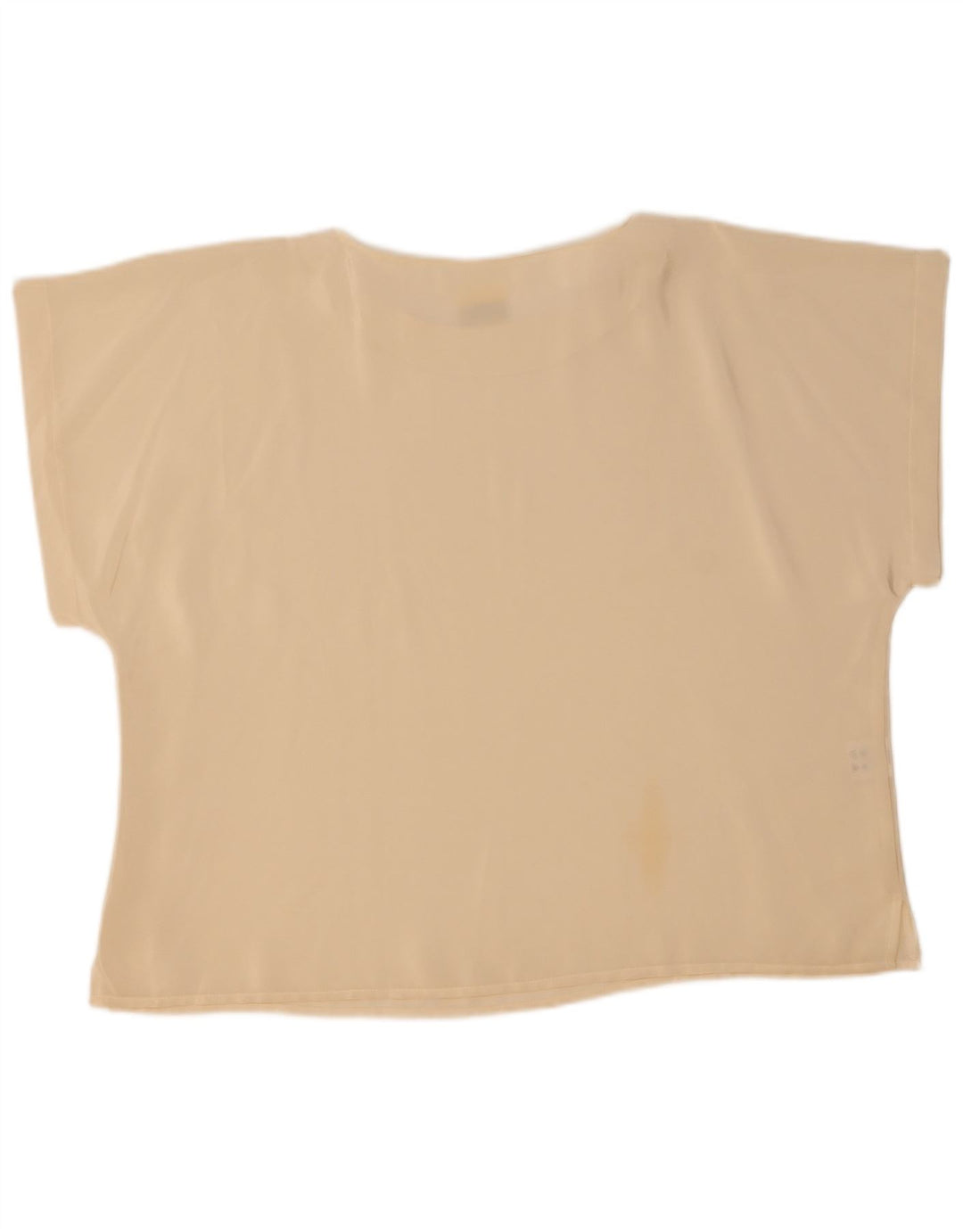 Vintage camiseta para mujer Top UK 22 2XL Off White Poliéster