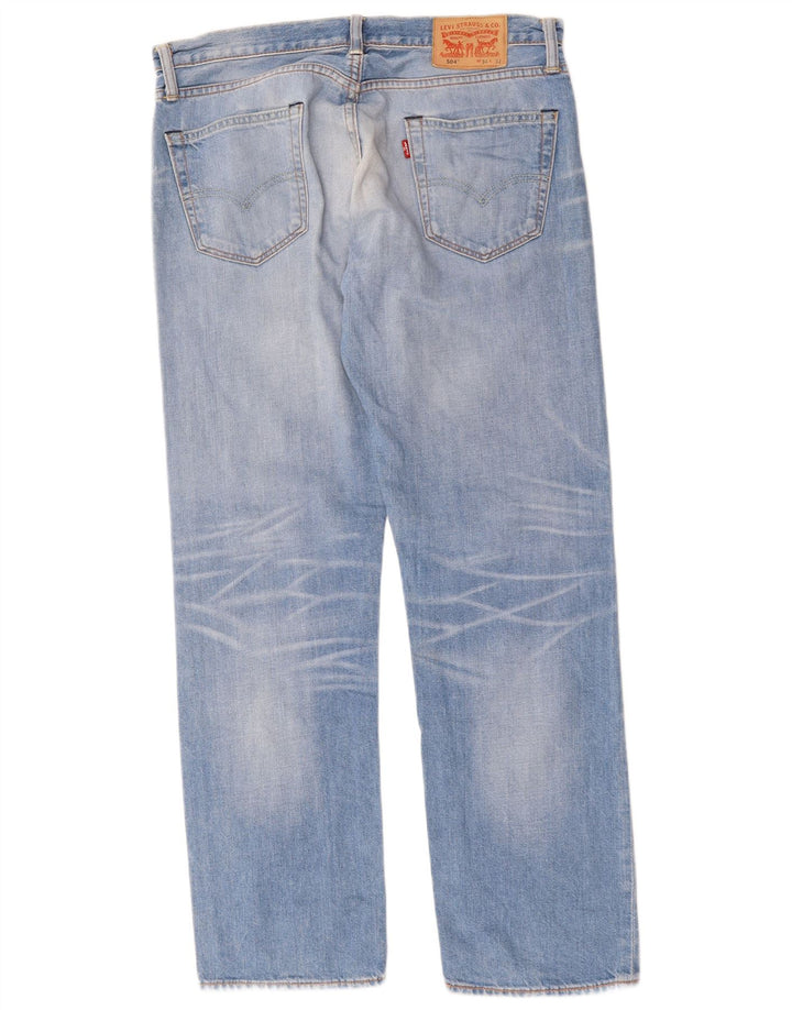 Levi's Vaqueros rectos 504 para hombre W34 L32 Algodón azul