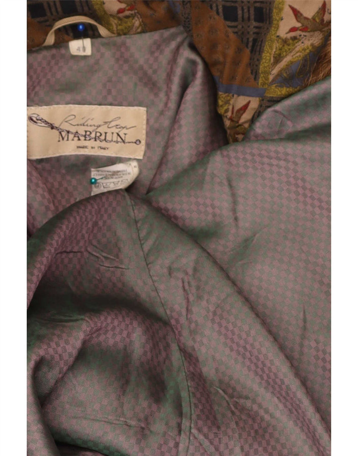 Mabrun Parka extragrande con capucha para mujer IT 40 Algodón rosa medio