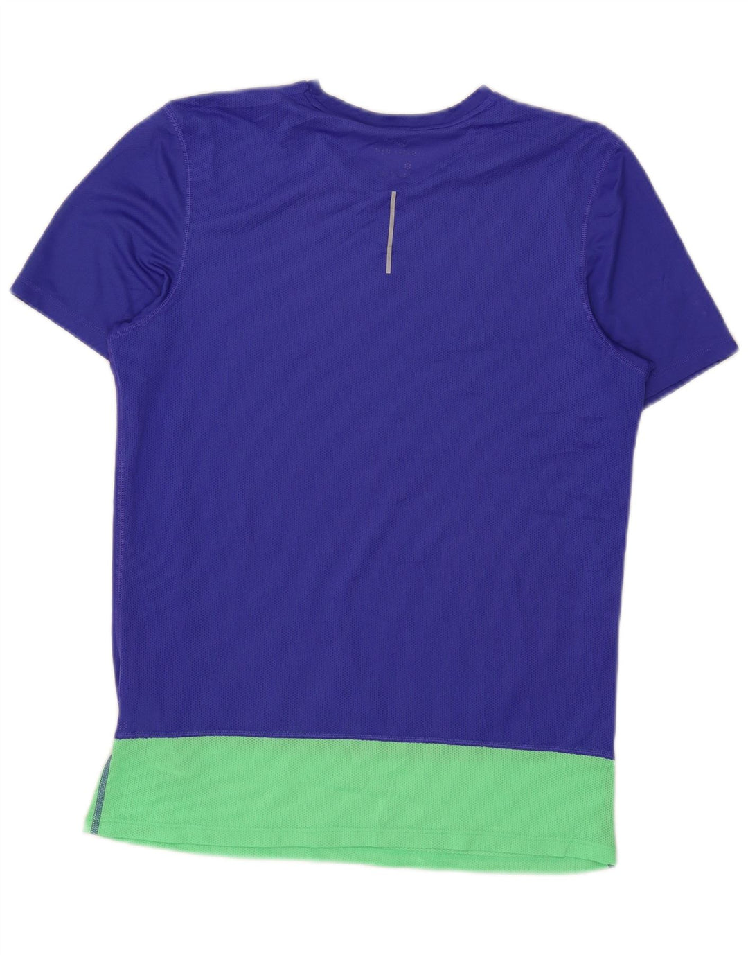 Nike Camiseta Dri Fit para mujer UK 44 Azul medio Poliéster con bloques de color