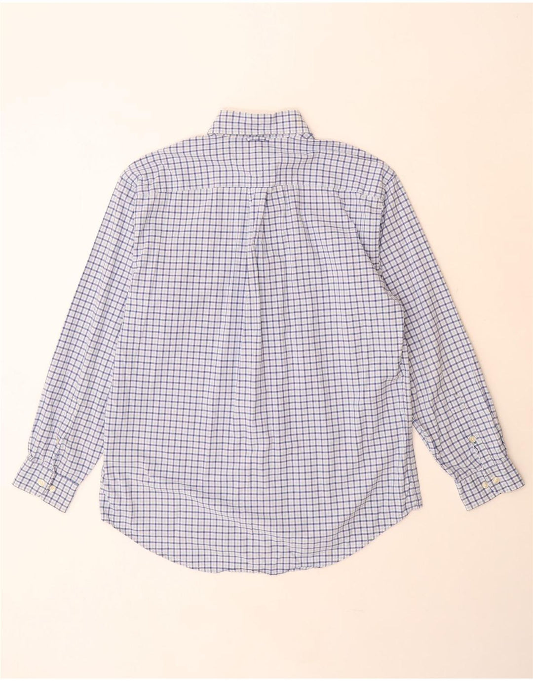 Camisa Tommy Hilfiger Hombre Algodón Vichy Azul Medio