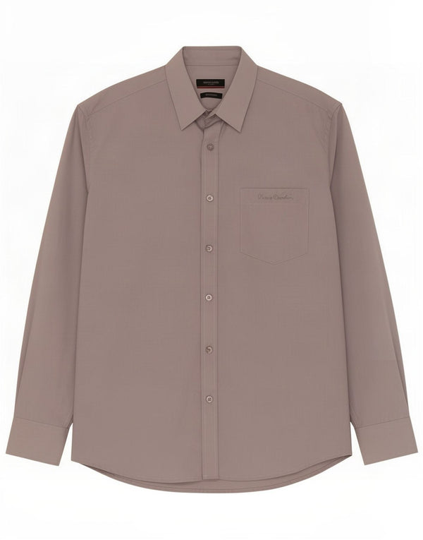Pierre Cardin Camisa de corte regular para hombre Poliéster gris grande