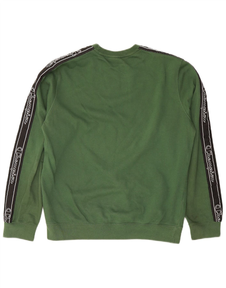 Champion Sudadera Gráfica Jumper De Algodón Verde Medio |