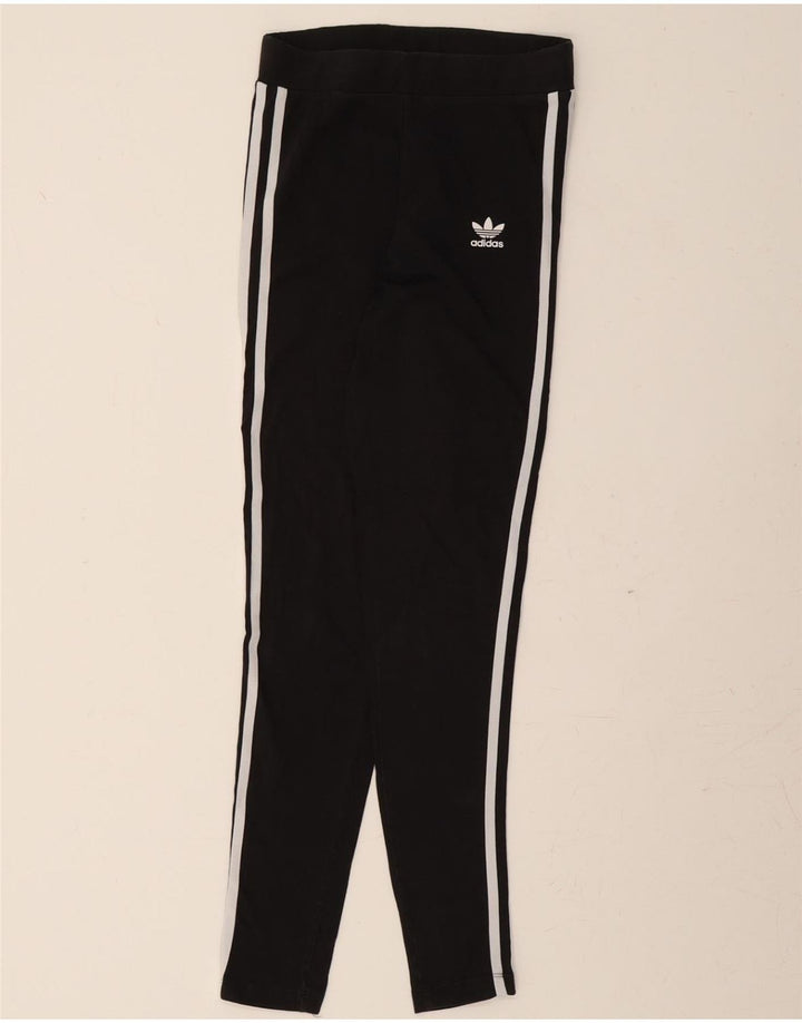 ADIDAS Womens Leggings UK 8 Small  Black Cotton Vintage Adidas and Second-Hand Adidas from Messina Hembry 