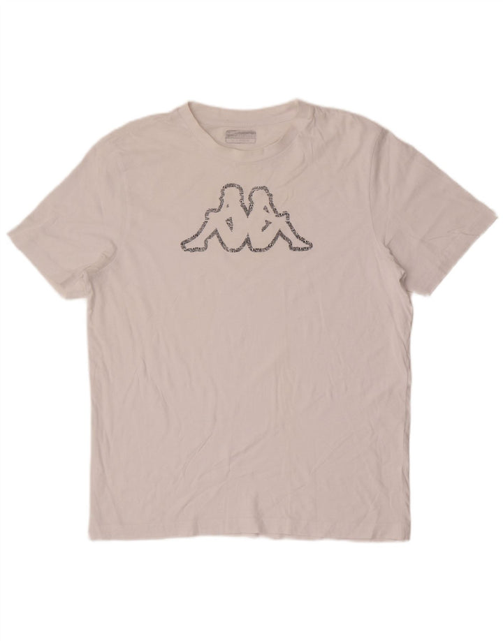 KAPPA - Camiseta gráfica para hombre, talla grande, color blanco