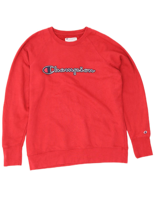 Champion Sudadera Con Gráfico De Corte Regular Para Hombre Jersey De Algodón Rojo Medio