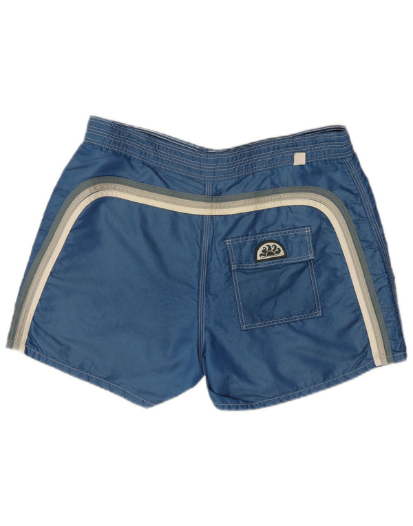 Sundek Bañador para hombre, talla grande, nailon azul