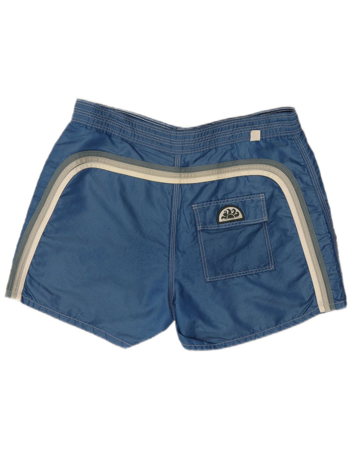 Sundek Bañador para hombre, talla grande, nailon azul