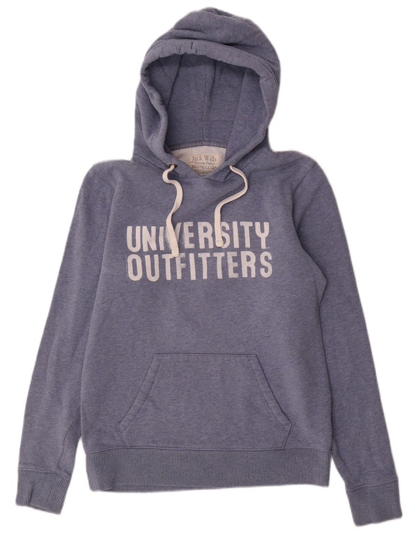 JACK WILLS Jersey con capucha para mujer UK 12 Medium Azul marino