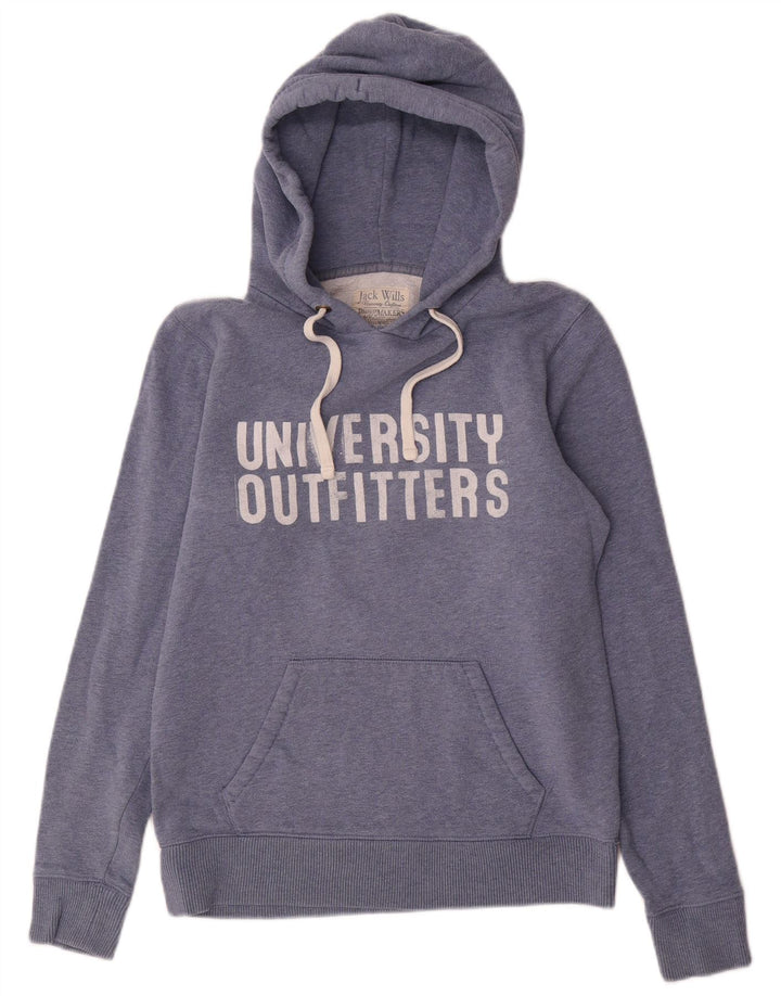 JACK WILLS Jersey con capucha para mujer UK 12 Medium Azul marino
