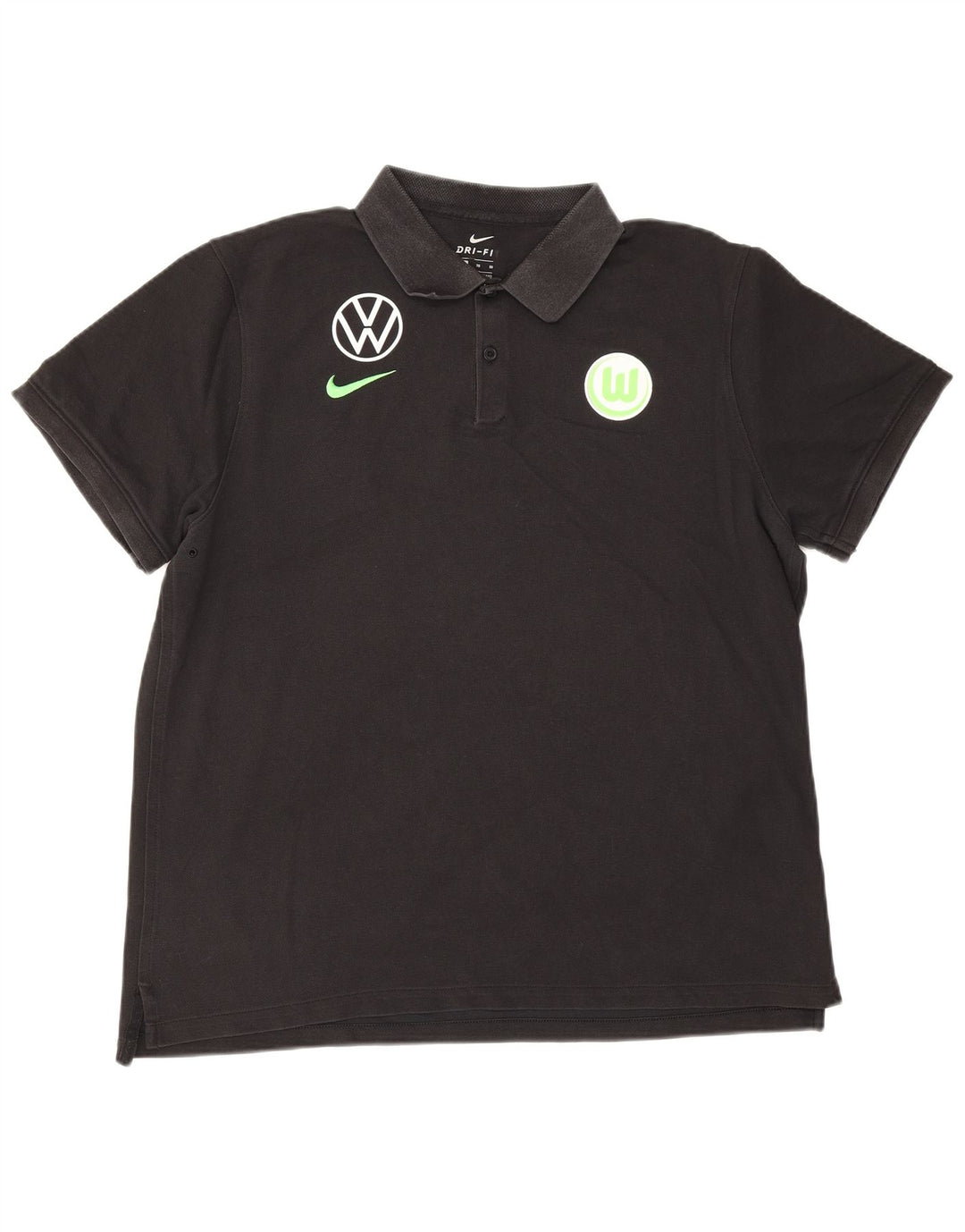 Nike Polo gráfico para hombre XL Algodón negro