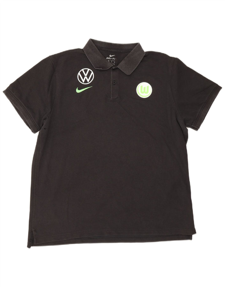 Nike Polo gráfico para hombre XL Algodón negro