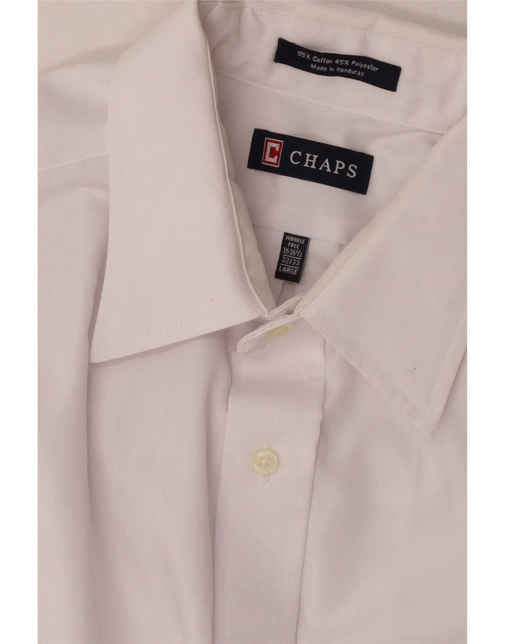 Chaps Camisa para hombre talla 16 1/2 grande algodón blanco