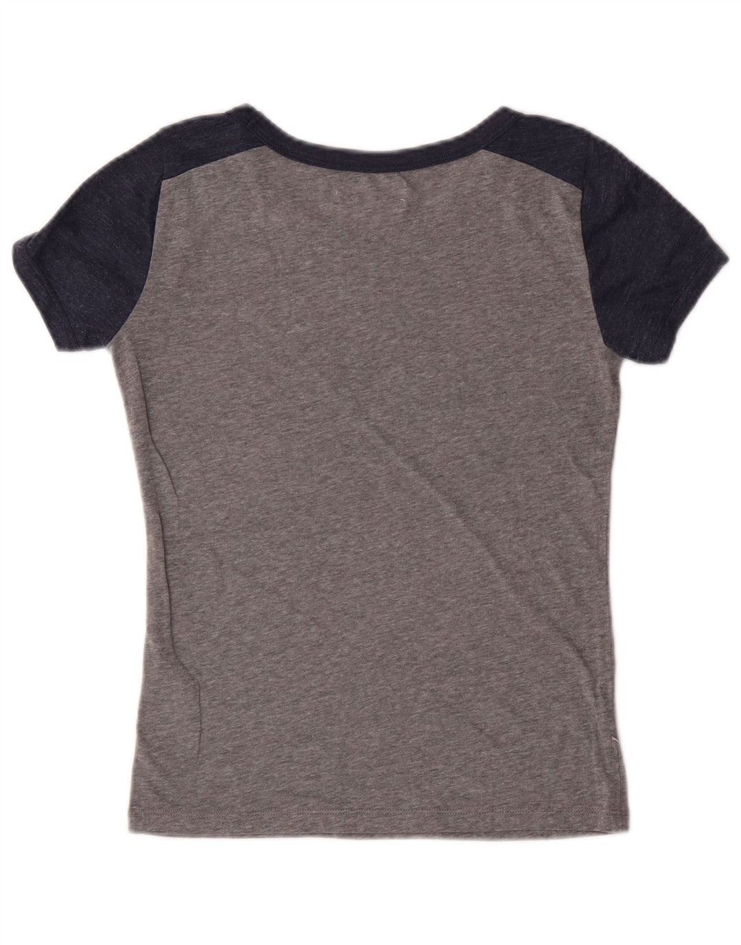 HOLLISTER Camiseta gráfica para mujer UK 6 XS Gris Colorblock Algodón