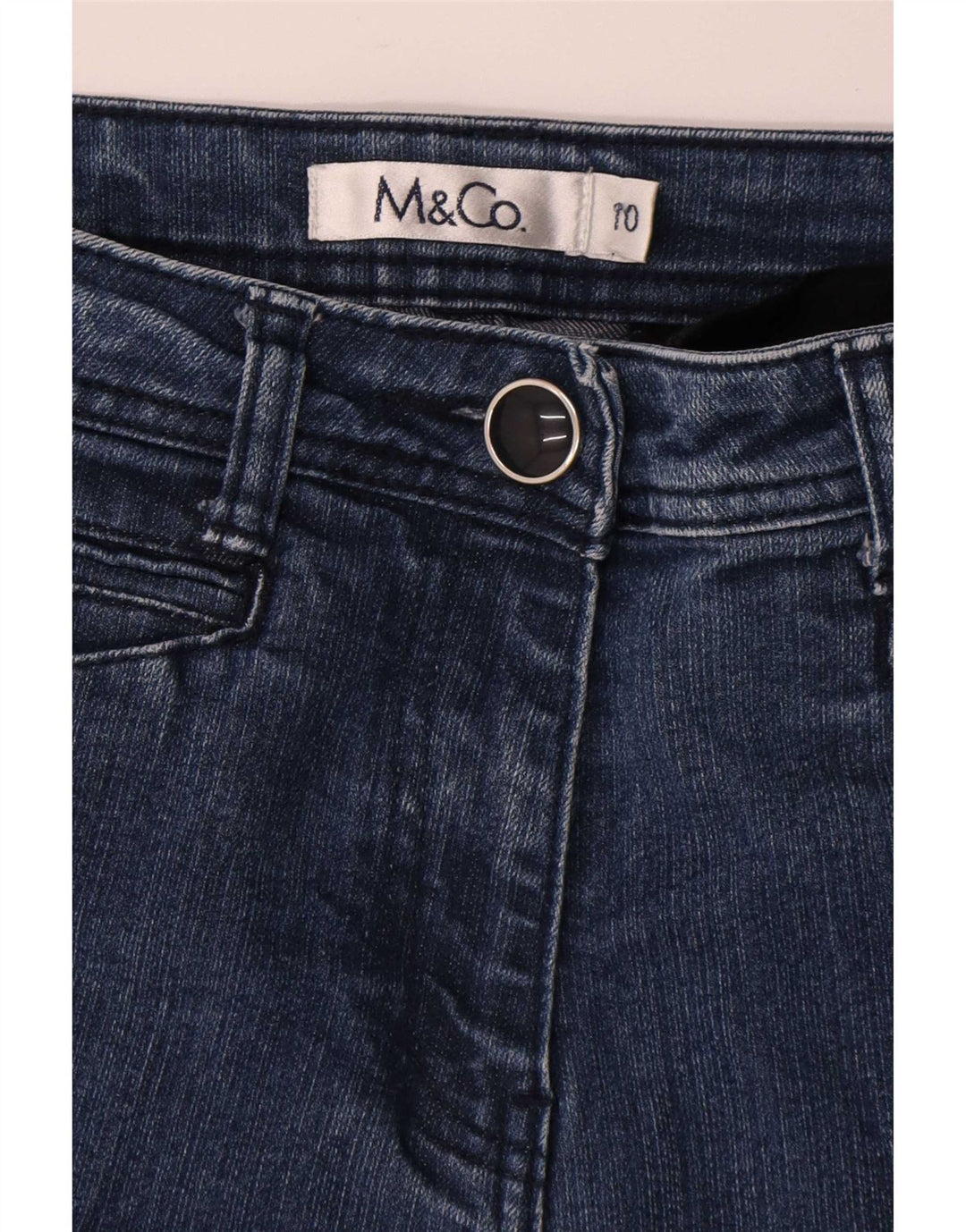 M&Co Vaqueros Bootcut para Mujer UK 10 Small W28 L28 Viscosa Azul