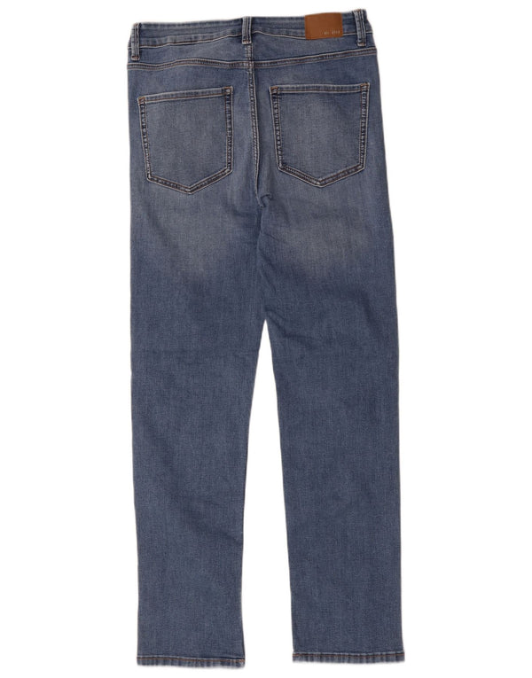 Marks & Spencer Jeans rectos Sienna para mujer UK 12 Medium W28 L28 Azul