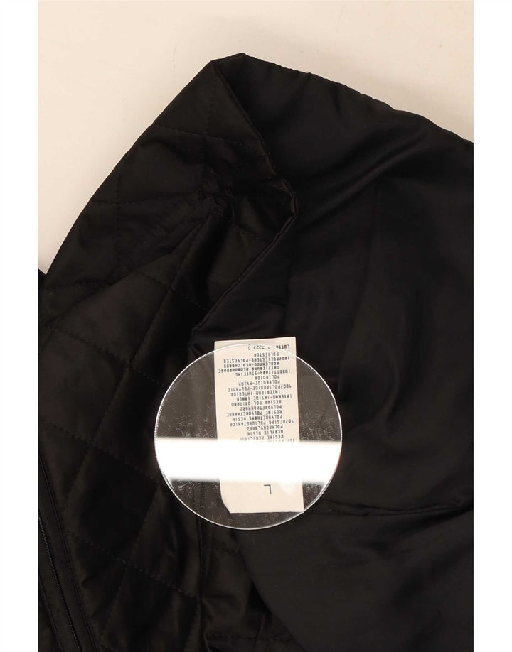 Benetton Chaleco Acolchado Mujer UK 46 Large Poliamida Negro