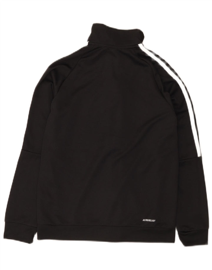 Adidas Chicos Aeroready Chándal Top Chaqueta 11-12 Años Negro Poliéster