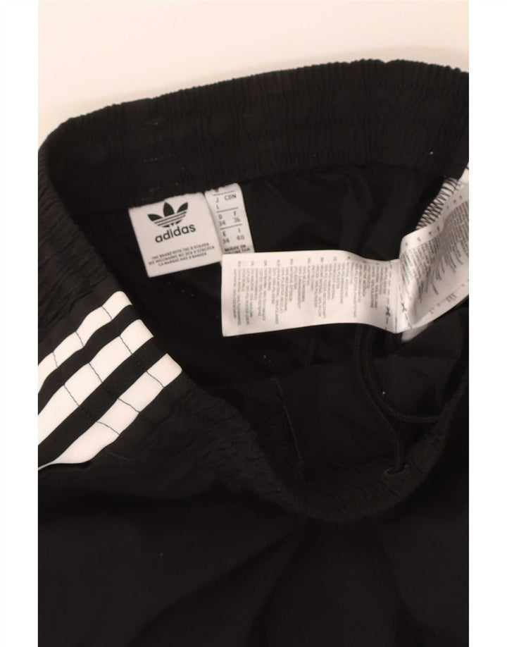 Adidas Mujer Chándal Pantalones Joggers UK 8 Pequeño Negro Poliéster