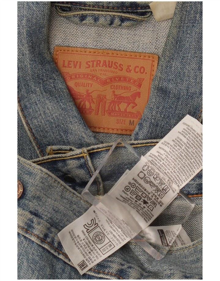 LEVI'S Chaqueta vaquera para hombre UK 38 Algodón azul medio