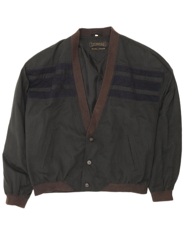 C.C.CONCORD Chaqueta bomber para hombre UK 44 2XL Poliéster con bloques de color negro