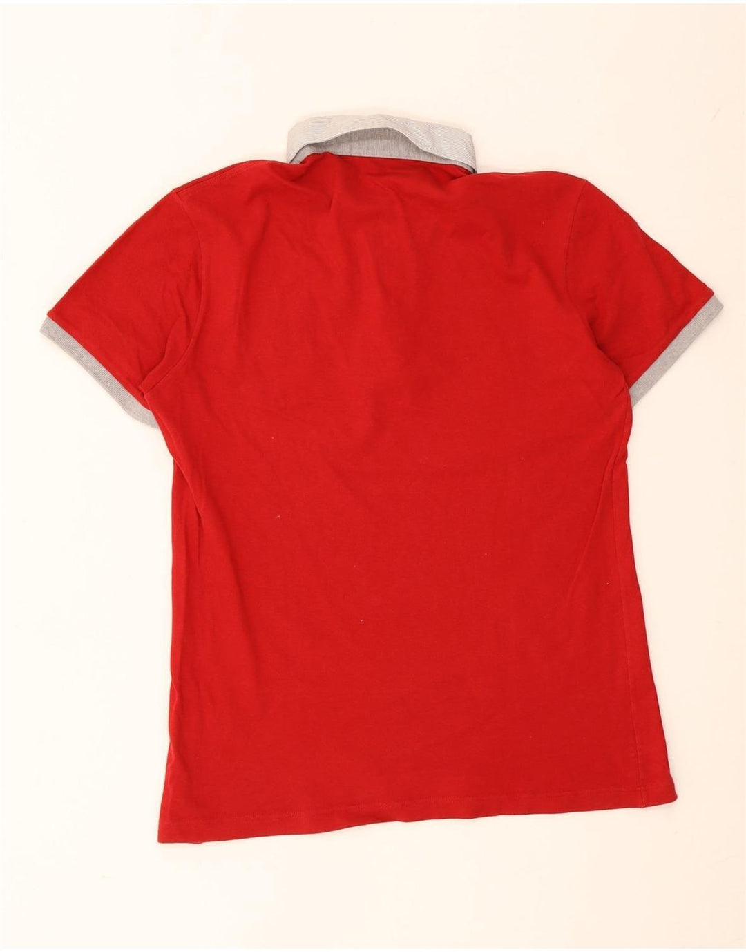 Fred Perry Polo De Rugby Para Hombre Grande De Algodón Rojo