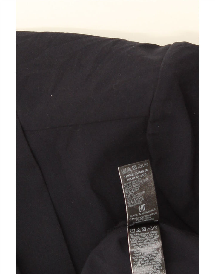 Marks & Spencer Chaqueta tipo blazer abierta para mujer UK 20 2XL Poliéster azul marino