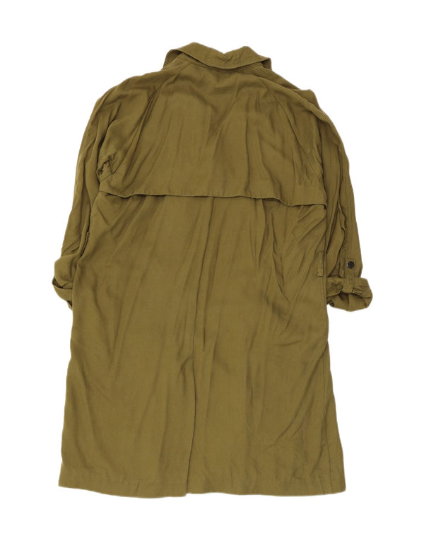 Topshop Gabardina extragrande para mujer UK 12 Medium Khaki Lyocell
