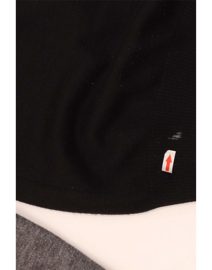 Iceberg Jersey De Cuello Redondo Para Hombre De Lana Color Block Medium Negro