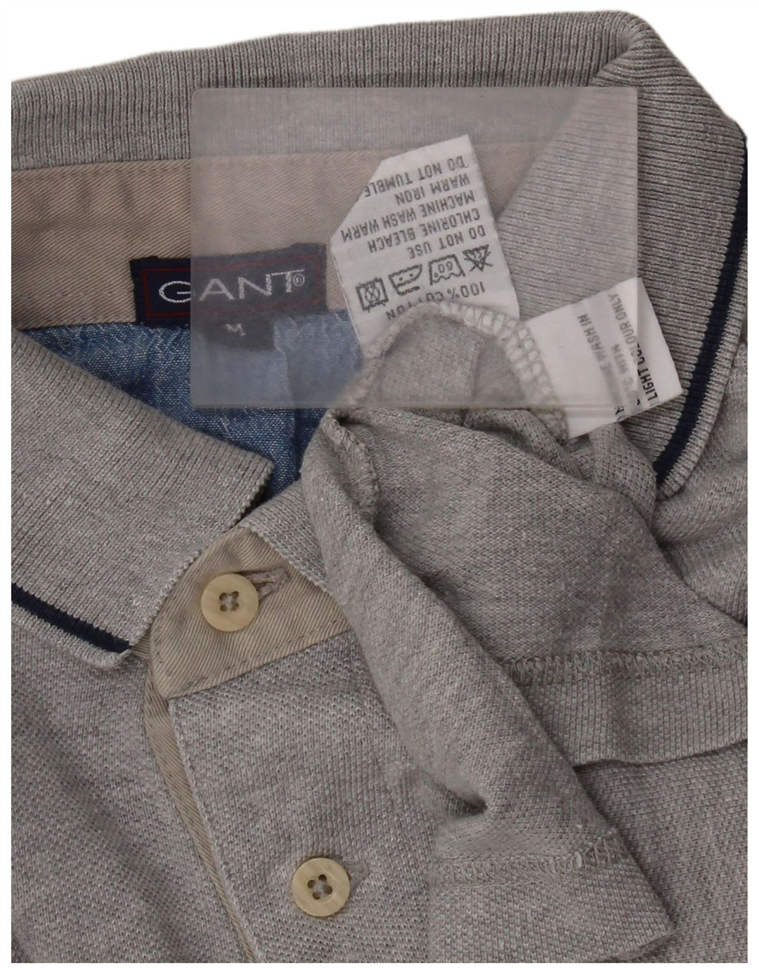 Gant Polo De Algodón A Rayas Gris Medio Hombre