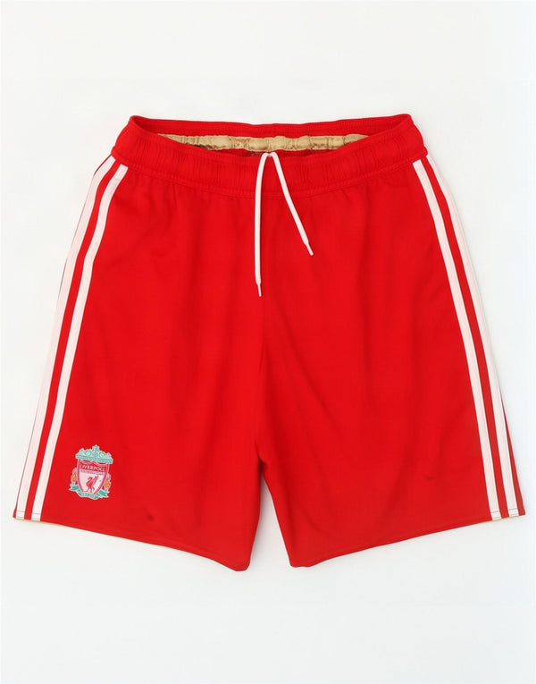 Adidas Mens Liverpool Sport Shorts Pequeño Rojo Poliéster