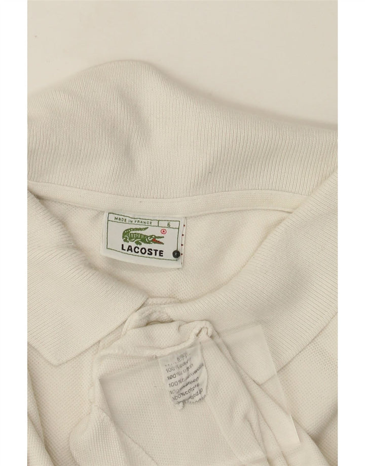 Polo Lacoste Hombre Talla 6 XL Algodón Blanco