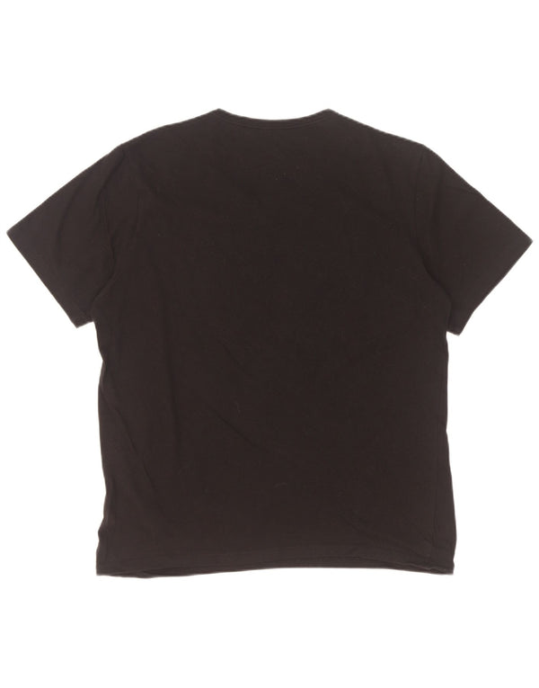 Hugo Boss Mens T-Shirt Top Large Black Cotton