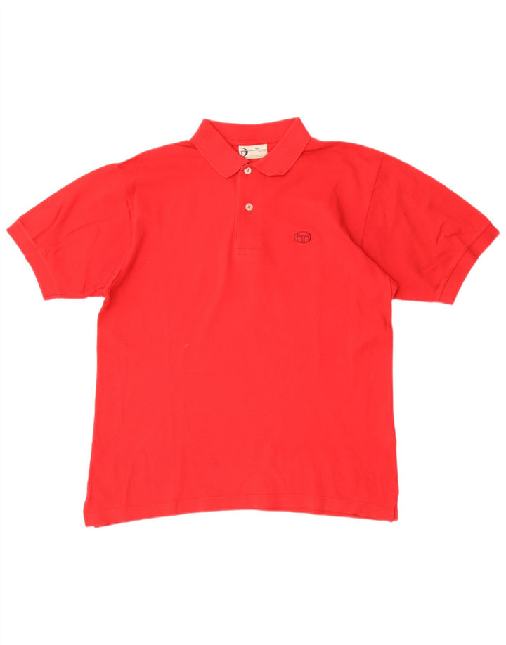 SERGIO TACCHINI Polo para hombre IT 46 Small Rojo Algodón