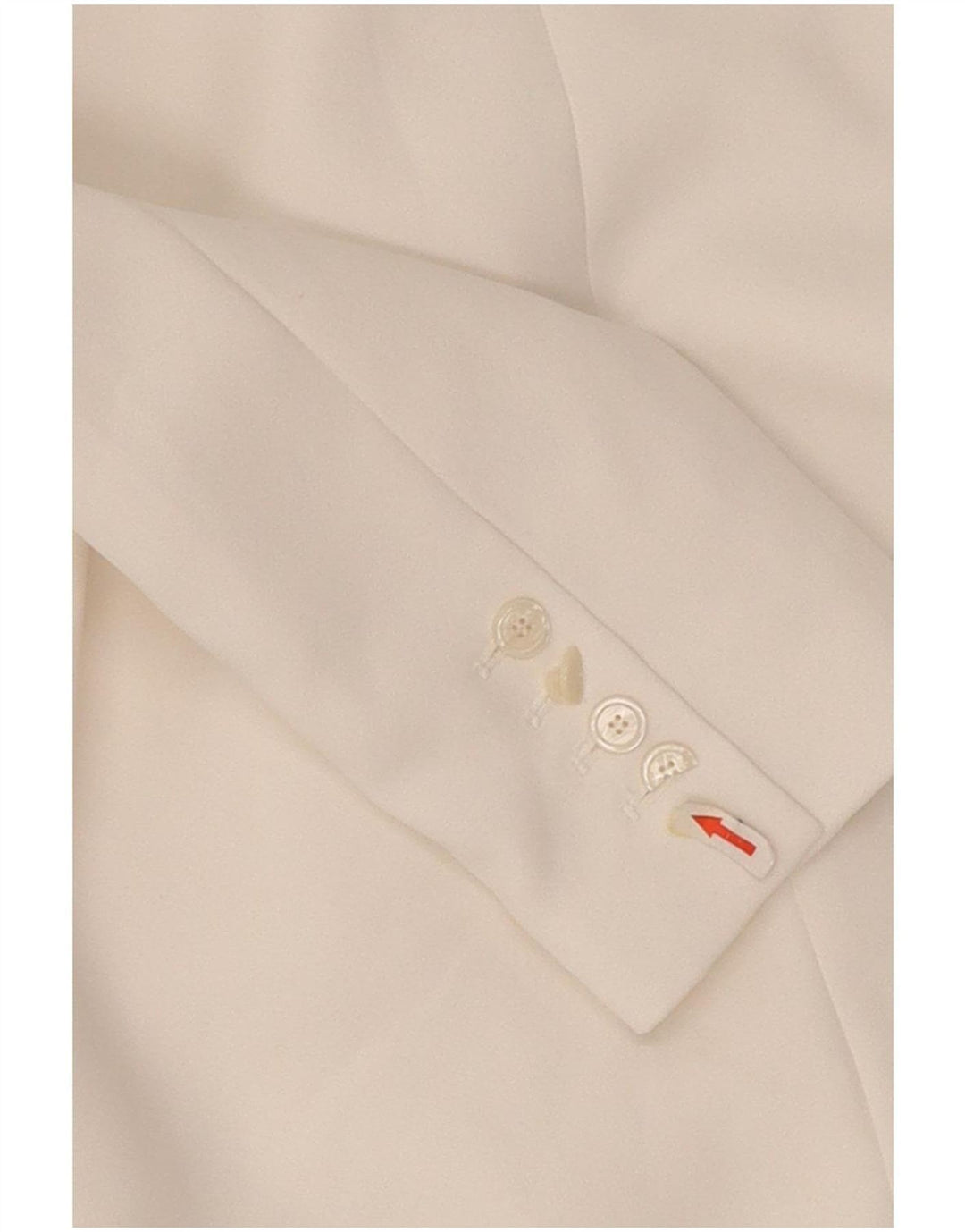 Zara Chaqueta Blazer De Doble Botonadura Para Mujer UK 44 Poliéster Blanco Mediano