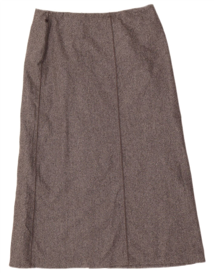 Marks & Spencer Falda Acampanada para Mujer UK 46 Grande W32 Lana Gris