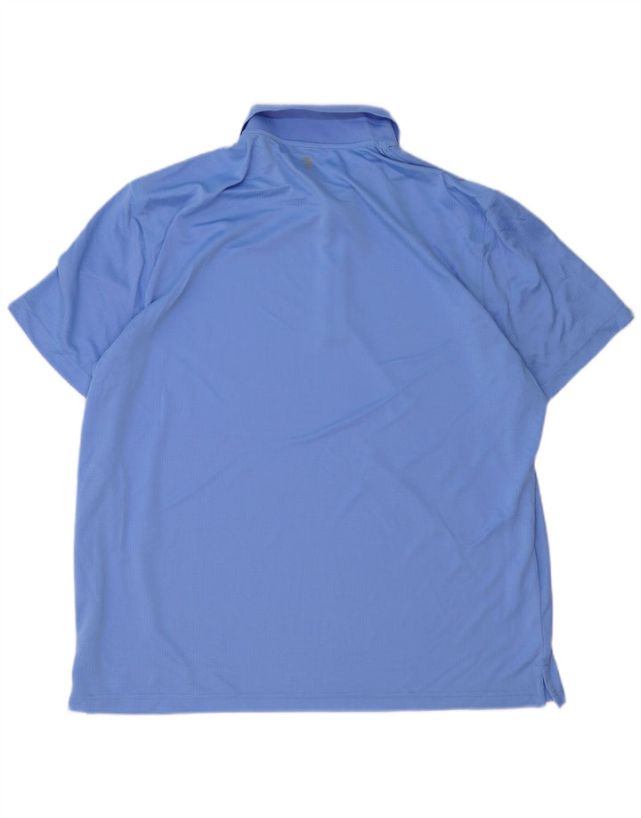 IZOD Polo grande y alto para hombre 2XL Poliéster azul