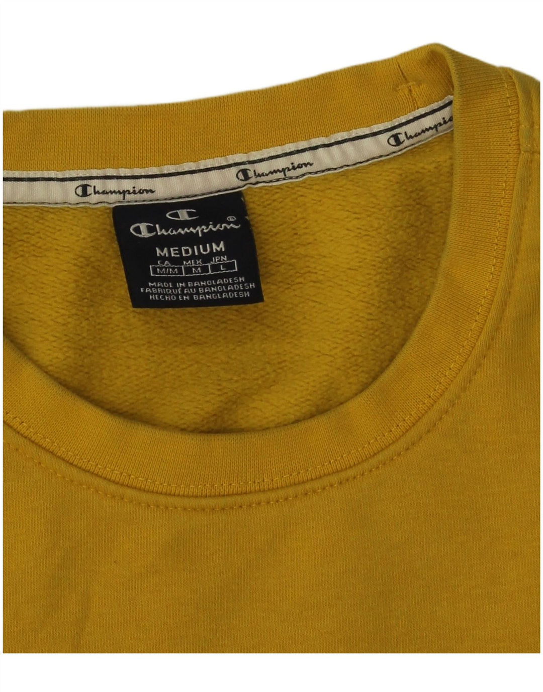 Champion Sudadera Gráfica Jumper De Algodón Amarillo Medio |