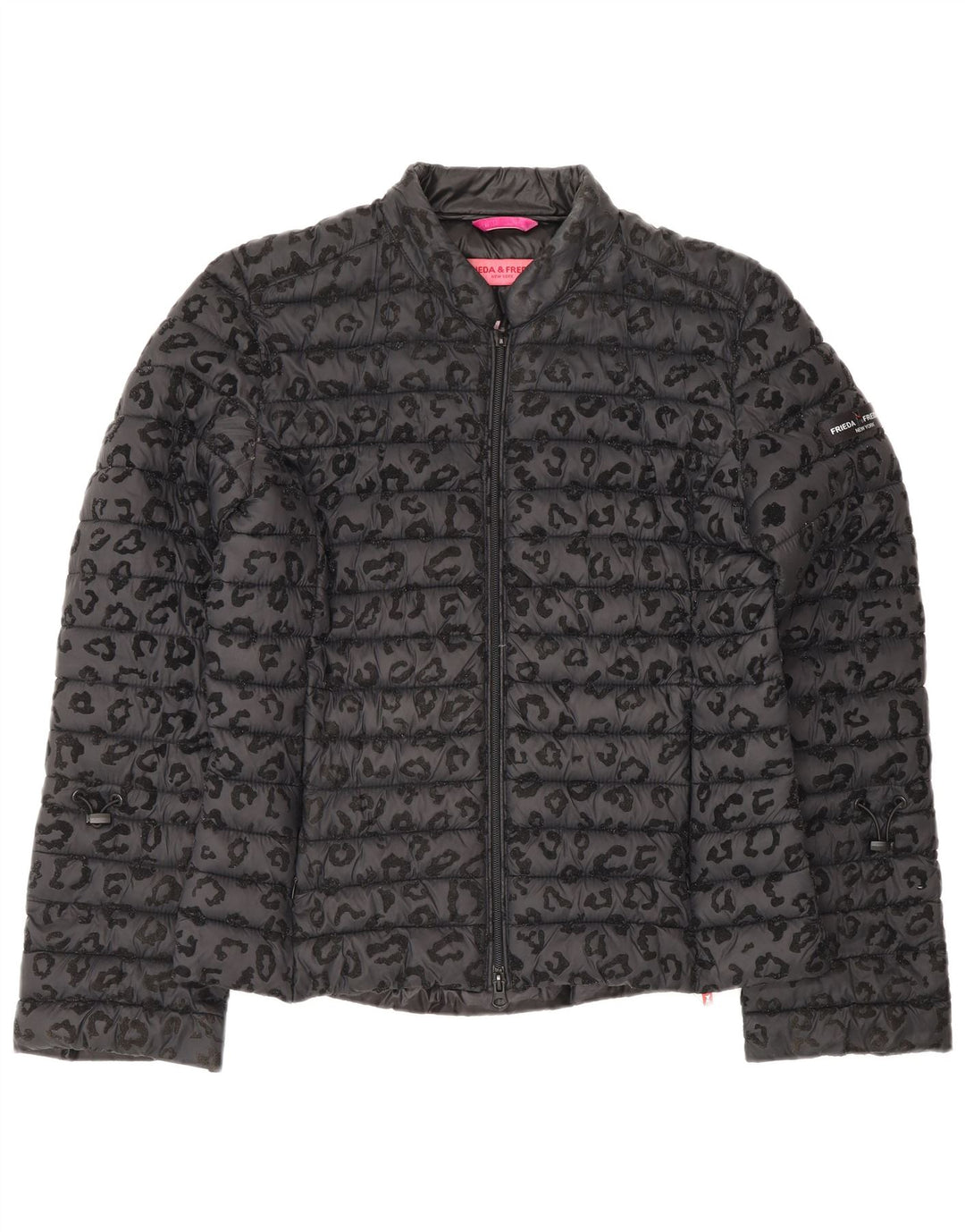 FRIEDA & FREDDIES Chaqueta Acolchada Mujer EU 40 Gris Medio Estampado Animal