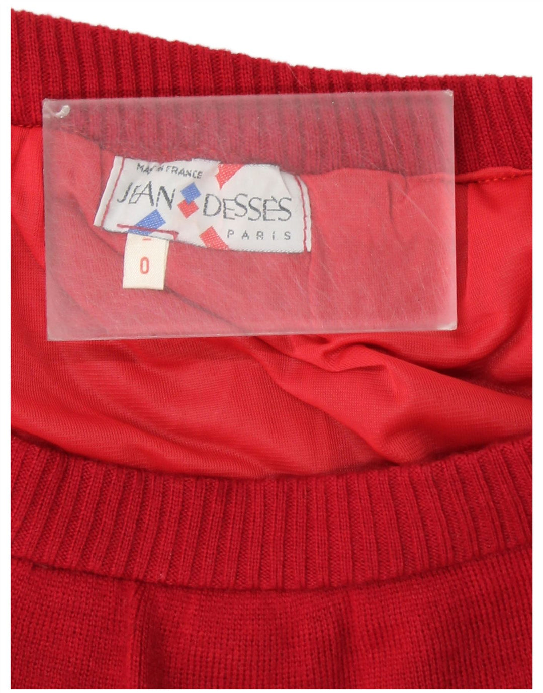Falda evasé VINTAGE para mujer W30 Poliamida roja mediana